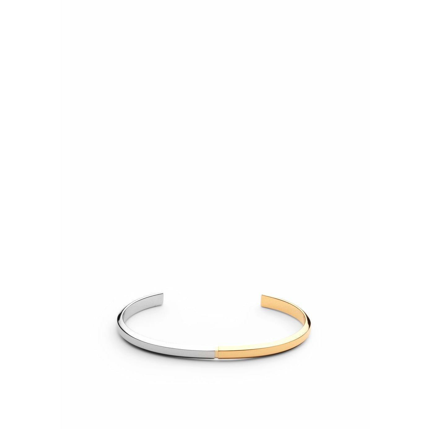 Skultuna Icône Bracelet mince grand acier poli / plaqué or, Ø18,5 cm