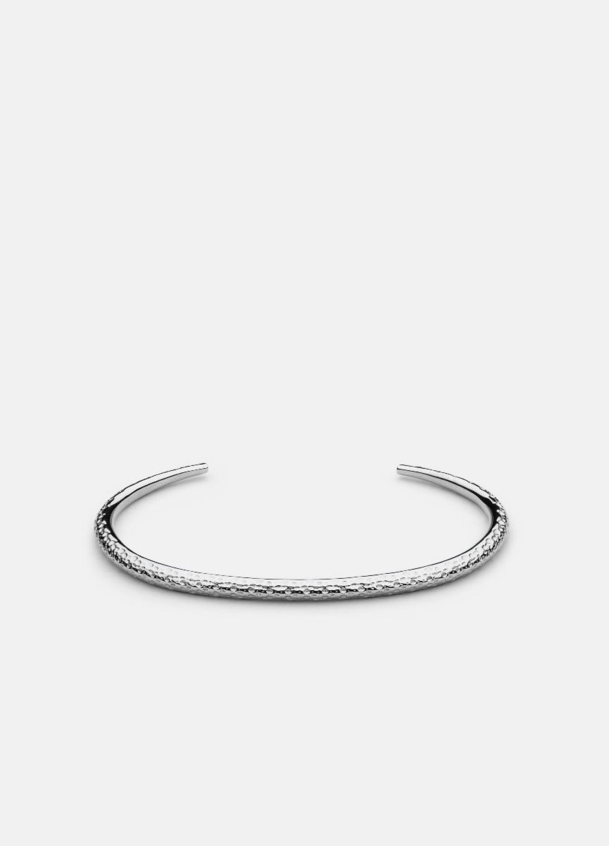 Skultuna Juneau armband klein gepolijst staal, Ø14,5 cm