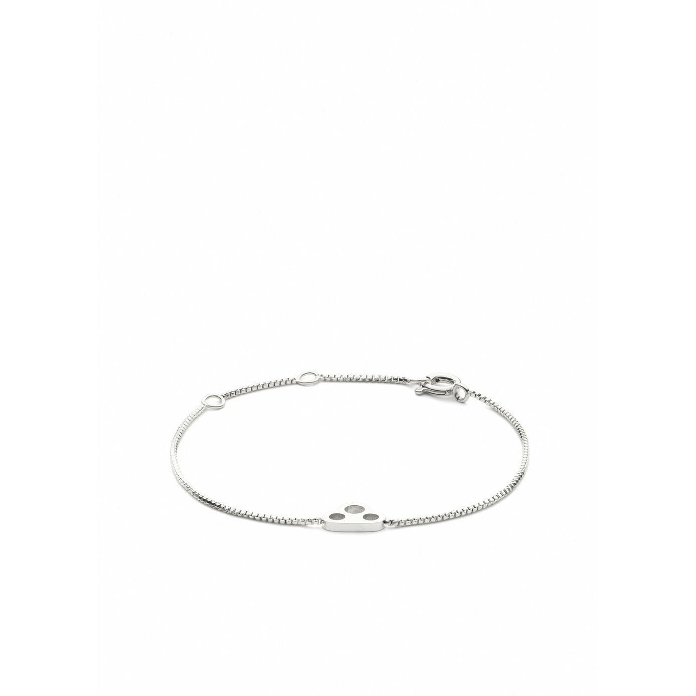Skultuna Bracelet à chaîne clé en acier poli, Ø14,5 cm