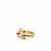 Skultuna Avain Signet Ring pieni kultapinnoitetut, Ø1,6 cm