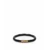 Skultuna Lederband 6mm Klein ø14,5 Cm, Schwarz Gold