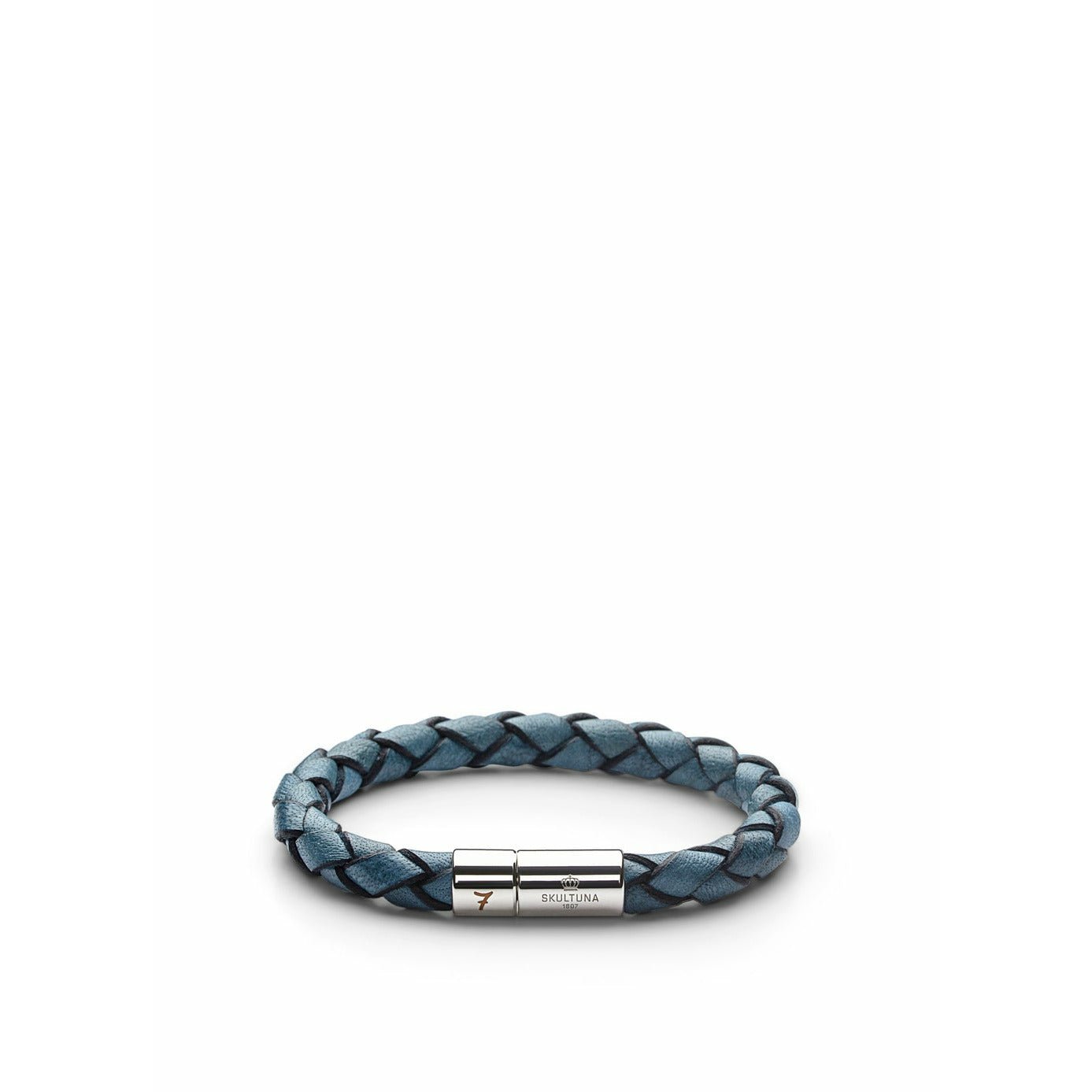 Skultuna Lino ieluzzi armbånd stort ø18,5 cm, jeans blå