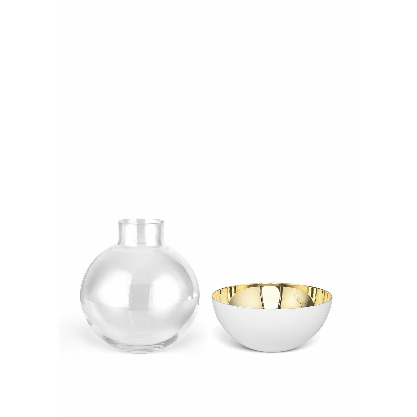 Skultuna Pomme Vase & Candlestick Small, blanc