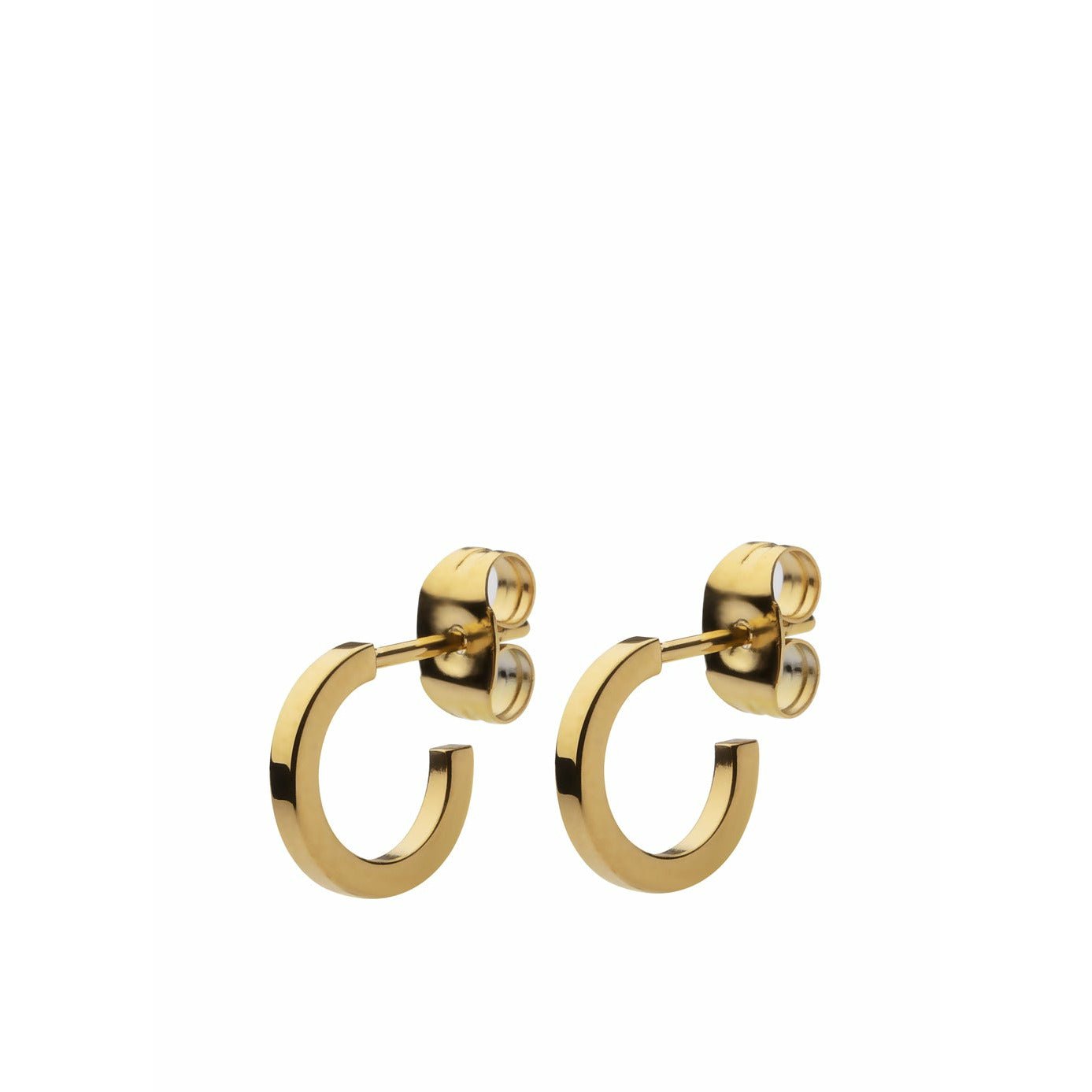 Skultuna Sb Earrings 316 L Steel Gold Plated, ø1,3 Cm