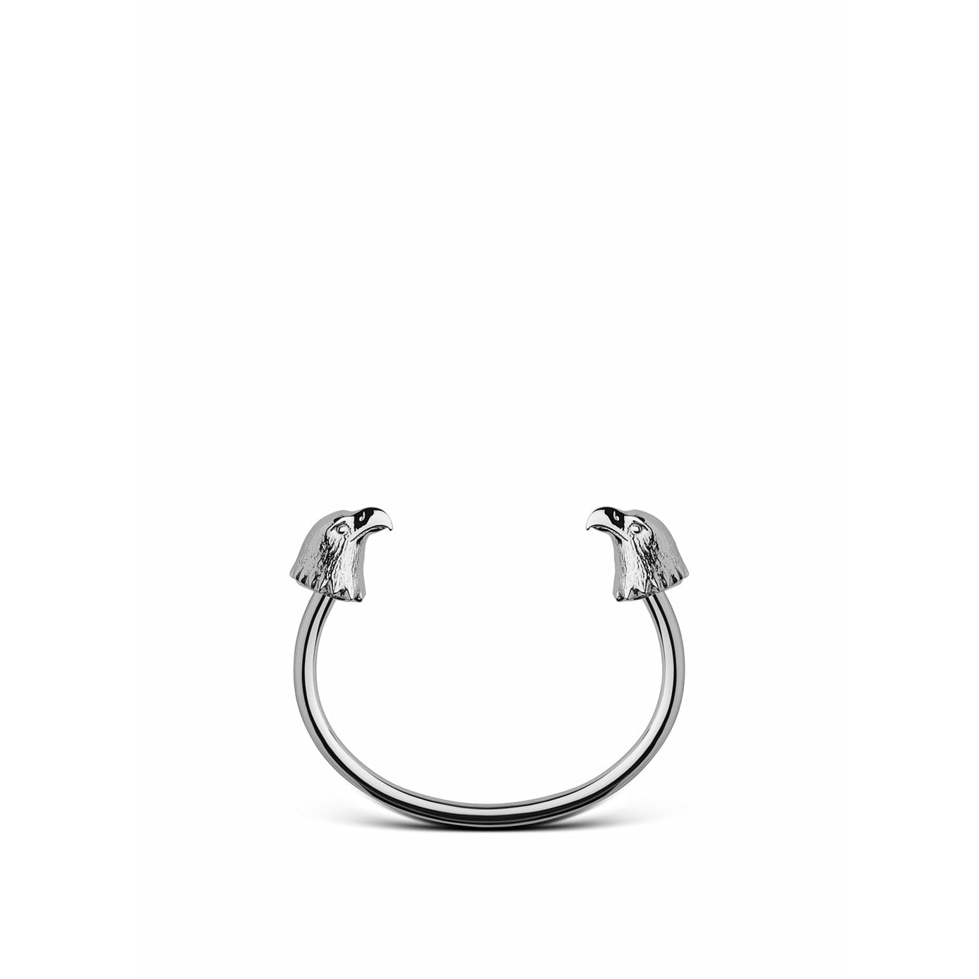 Skultuna Le bracelet nordique de l'aile faunique grand acier poli, Ø18,5 cm