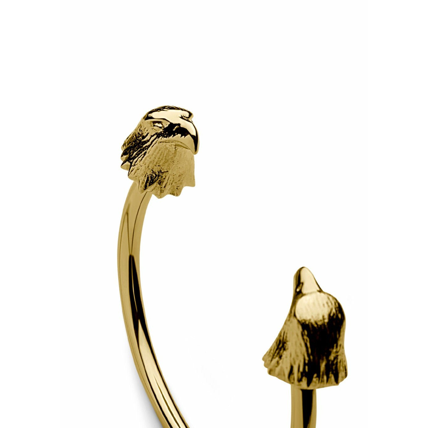Skultuna El brazalete de águila salvaje nórdica de oro grande chapado en oro, Ø18,5 cm