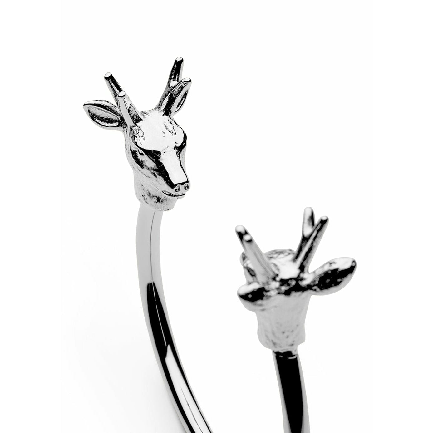 Skultuna Le bracelet de cerf de la faune nordique grand acier poli, Ø18,5 cm