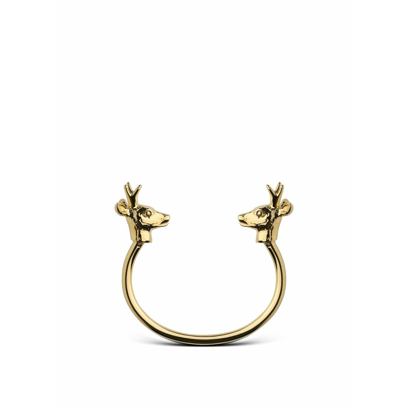 Skultuna il braccialetto di cervo naturale nordico grande oro placcato, Ø18,5 cm