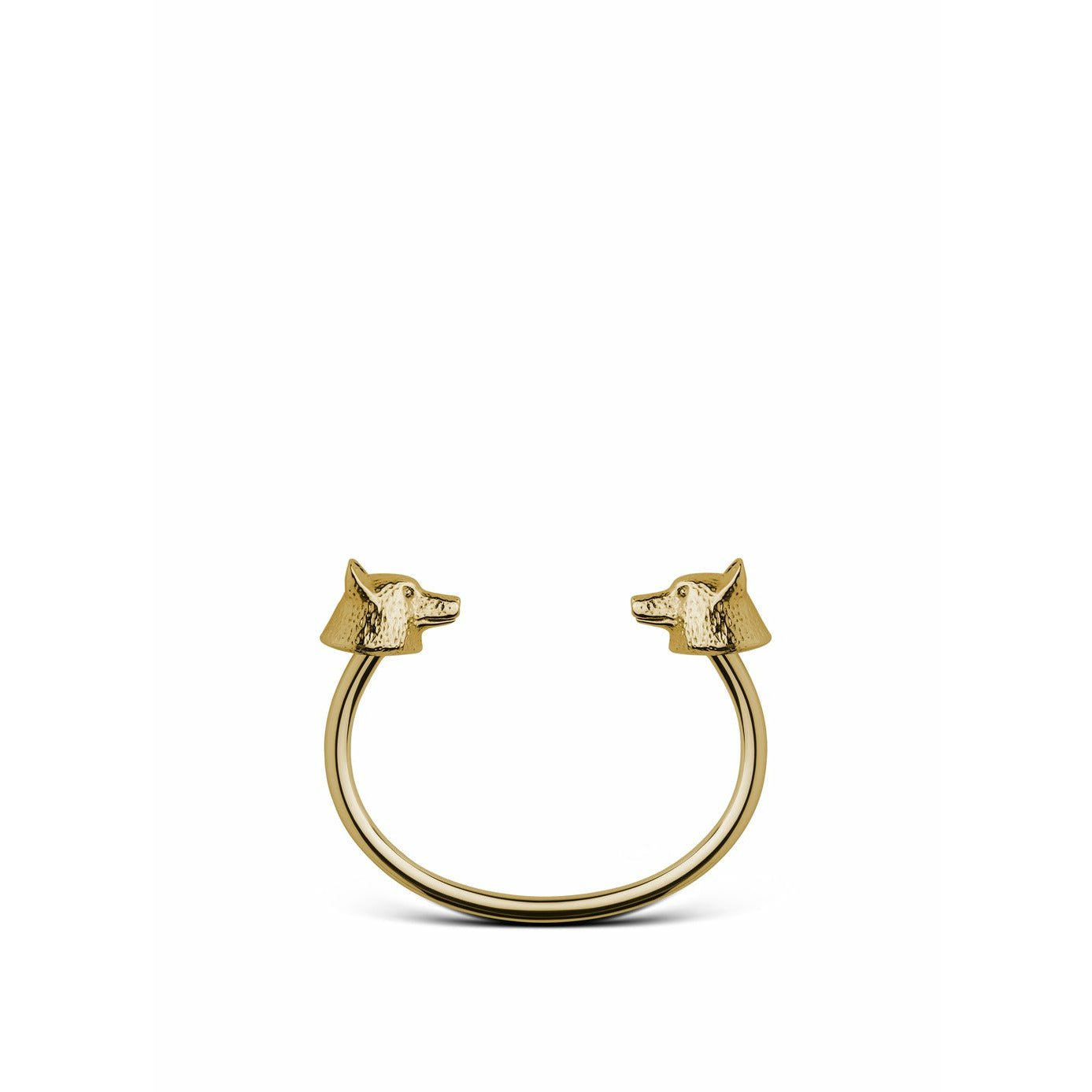Skultuna el pulsador de lobo de vida silvestre nórdico de oro grande chapado en oro, Ø18,5 cm