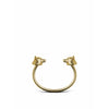 Skultuna Il braccialetto di lupo della fauna selvatica Nordica grande oro placcata, Ø18,5 cm