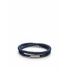 Skultuna Le bracelet en daim grand Ø18,5 cm, bleu
