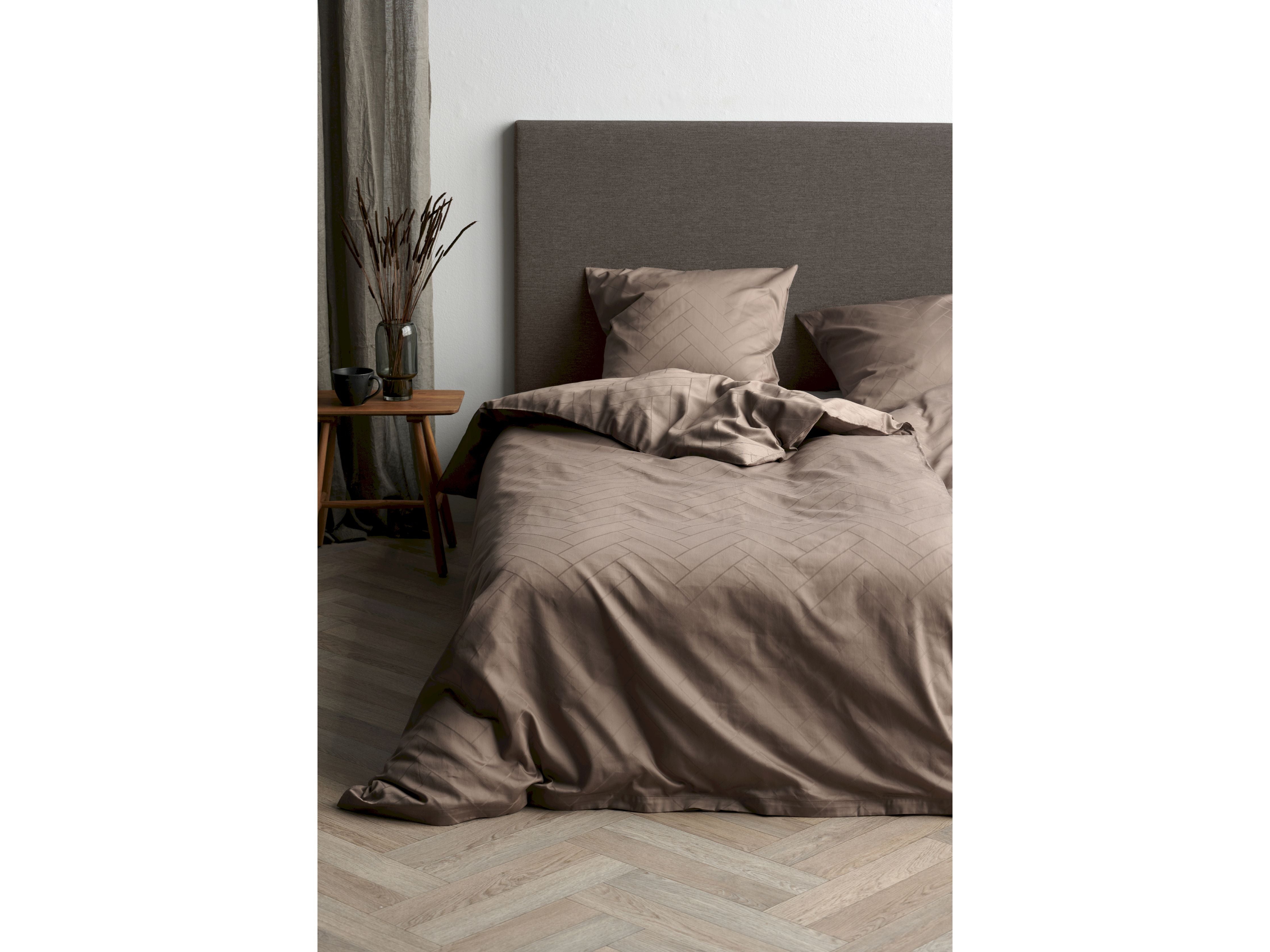 Södahl Plattor sängkläder 140x220 cm, taupe