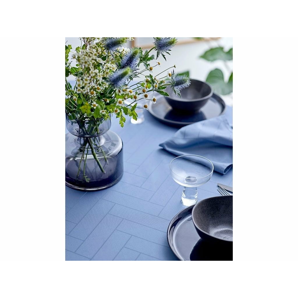 södahl瓷砖damask桌布320x140厘米，天蓝色