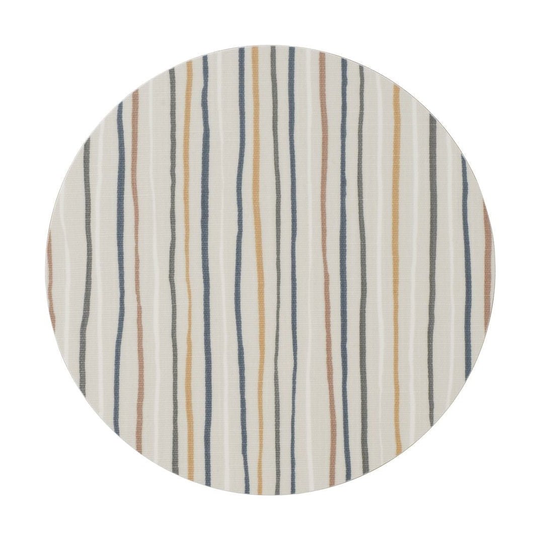 Spira Stripe Coaster Ø 21 cm, flerfarvet