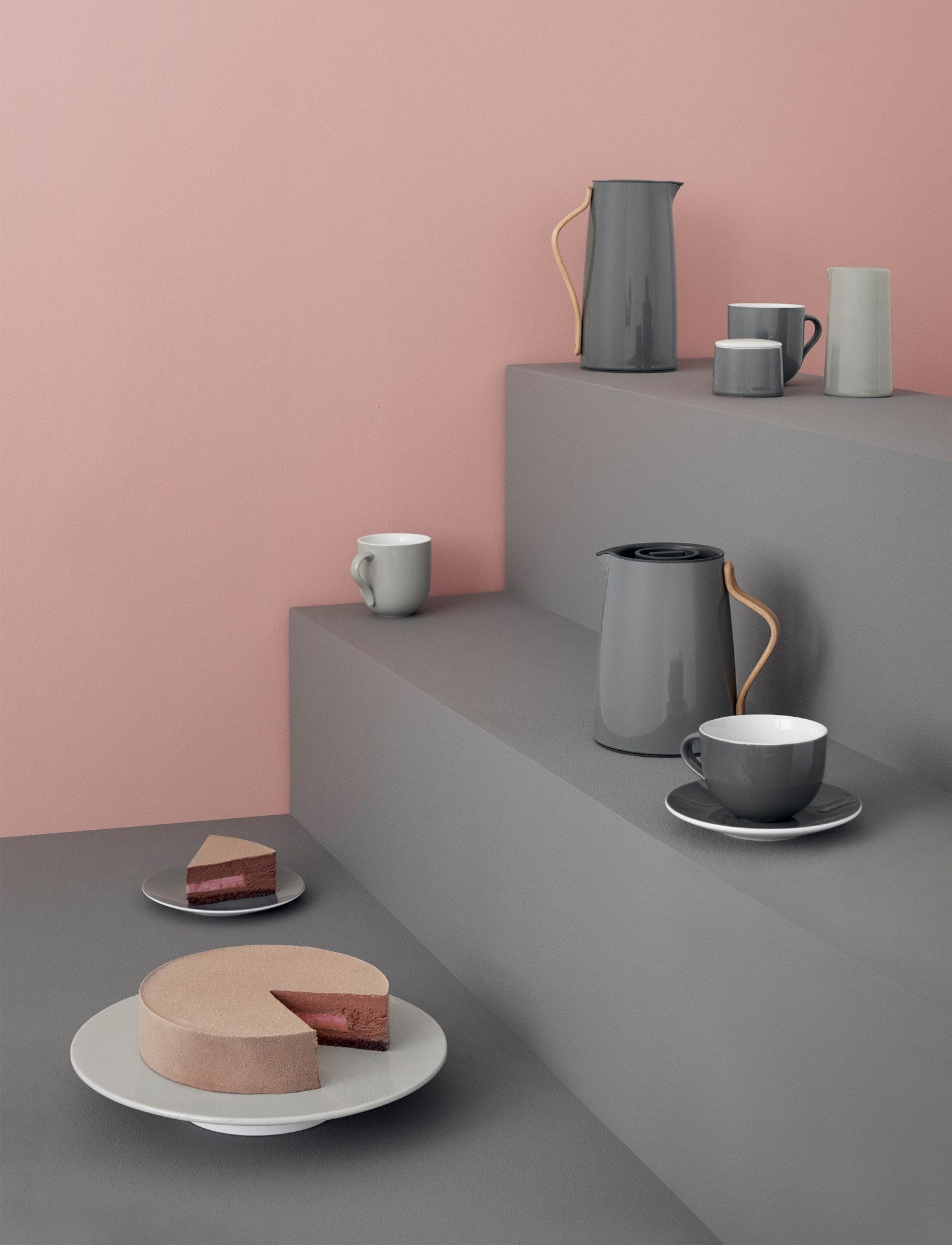 Stelton Emma Vakuumkanne Tee 1 L, Grau