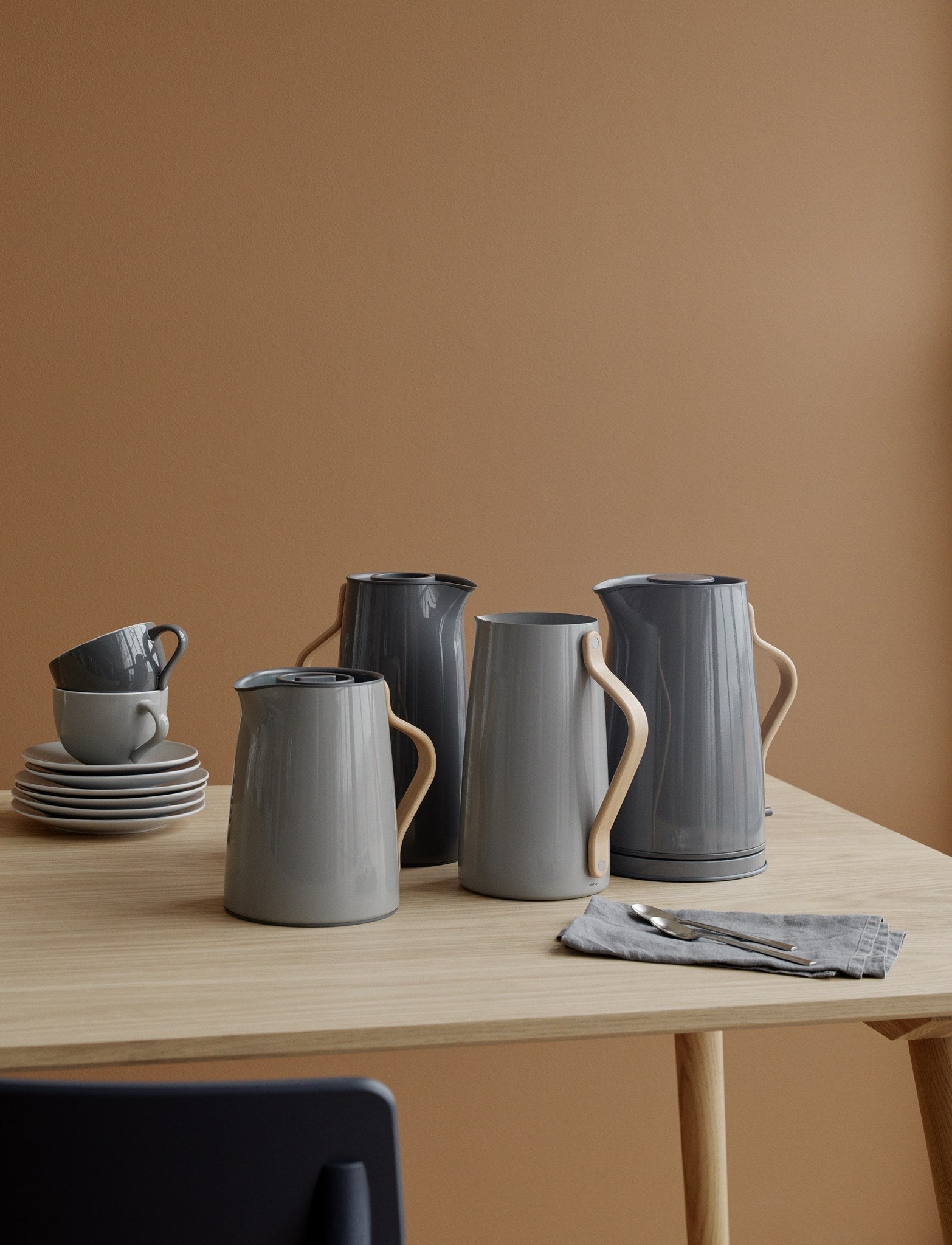 Stelton Emma Vakuumkanne Tee 1 L, Grau