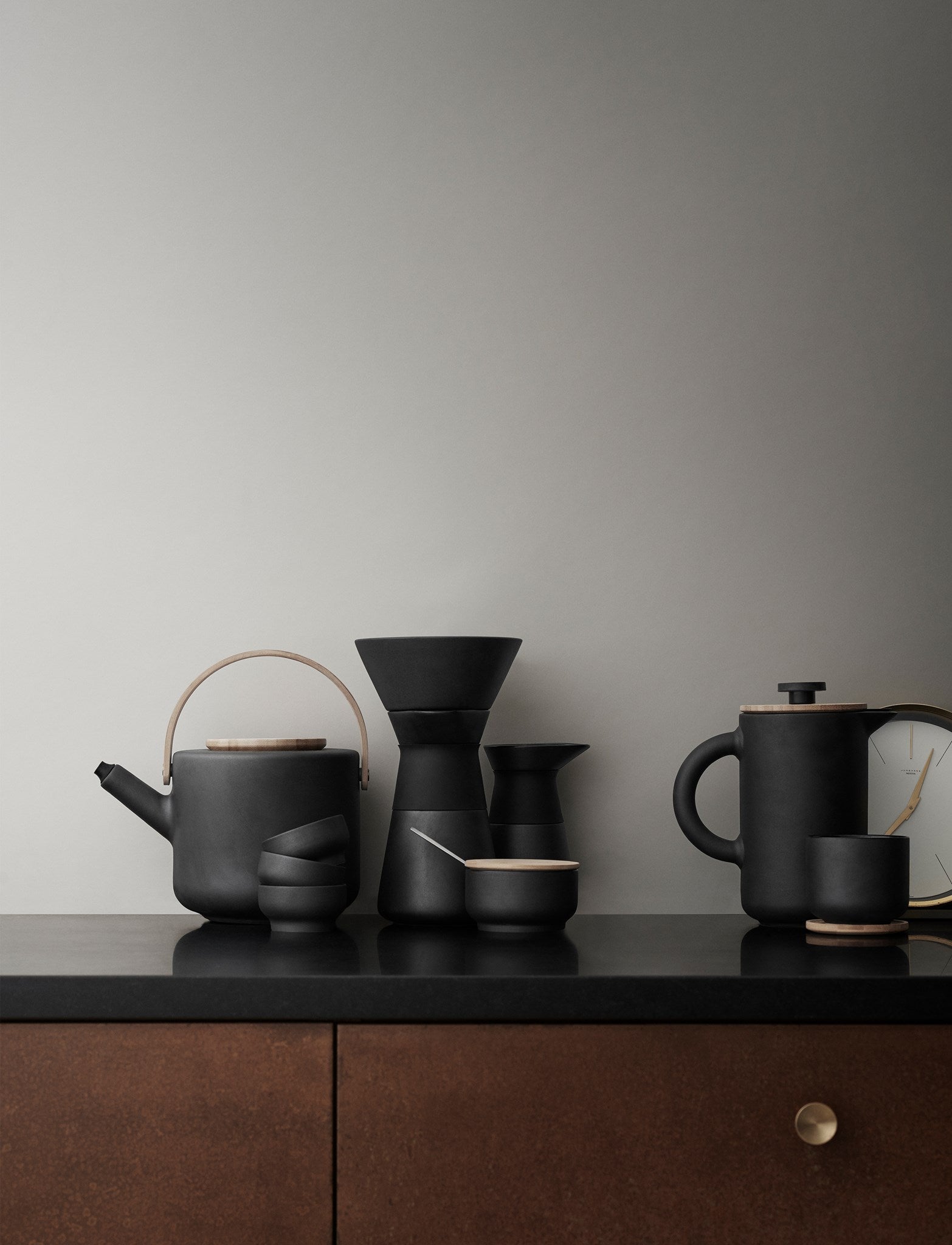 Stelton Theo Milk Jug 0,4 L，黑色