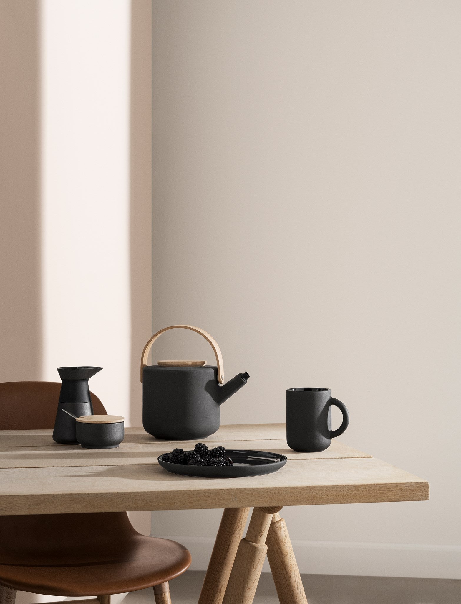 Stelton Theo Milk Jug 0,4 L，黑色