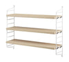 String Furniture String Pocket Wall Shelf, White/White