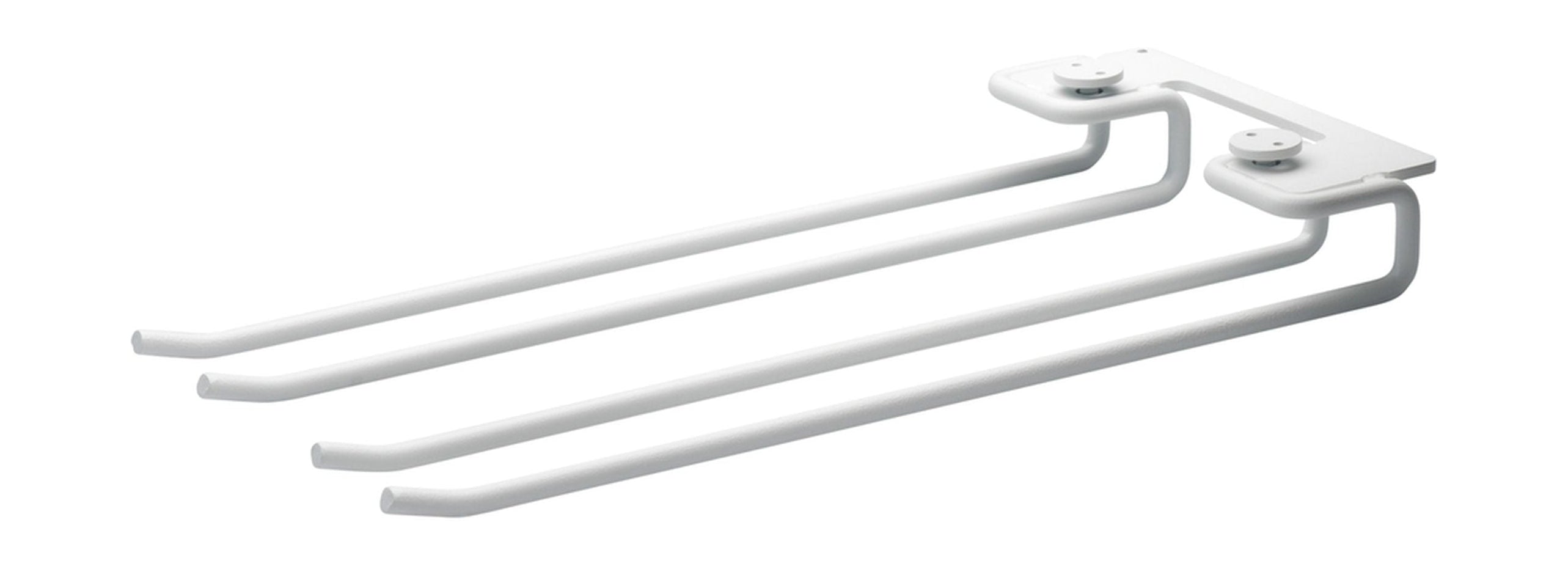 String Furniture Système de corde Suspension en verre 30 cm blanc, ensemble de 2