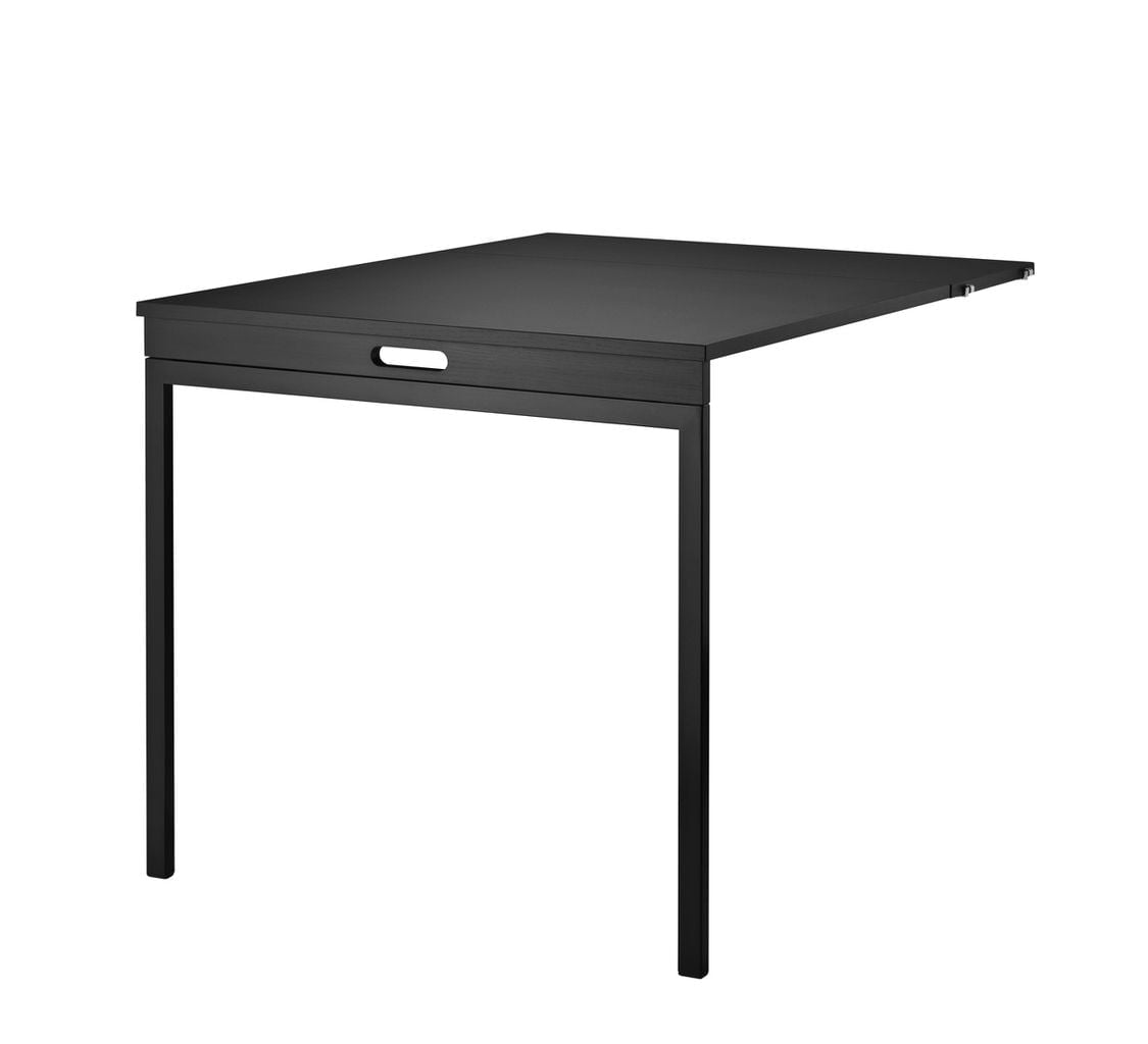 String Furniture Merkkijonojärjestelmän taittopöytä musta värjätty tuhka, musta