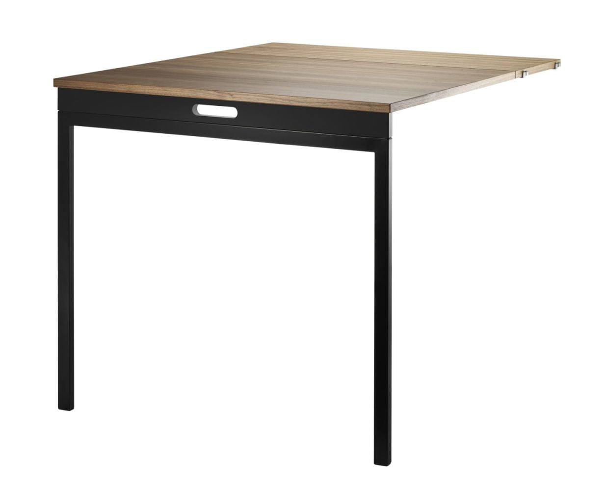 String Furniture Table pliante du système de chaîne noix, noir