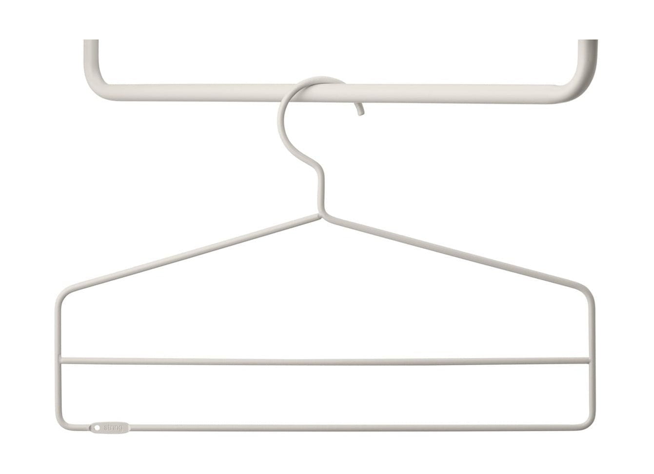 String Furniture String System Coat Hook beige, 4 sæt af 2