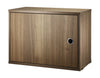 String Furniture String System Cabinet met slingerende deur, walnoot