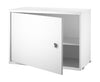 String Furniture String System Cabinet With Swinging Door, White