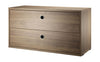 String mobili String System Sistema Elemento Walnut, 30x78x42 cm