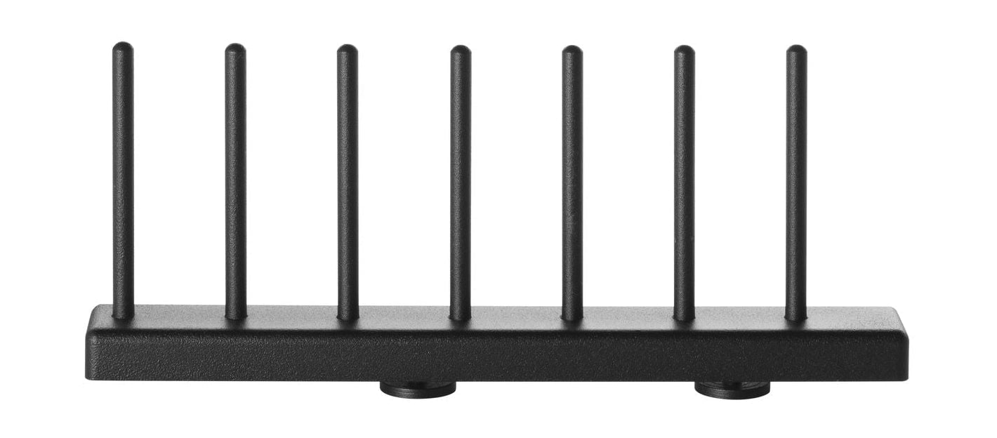 String Muebles System System Bandeja de placa de 20 cm Negro, conjunto de 2