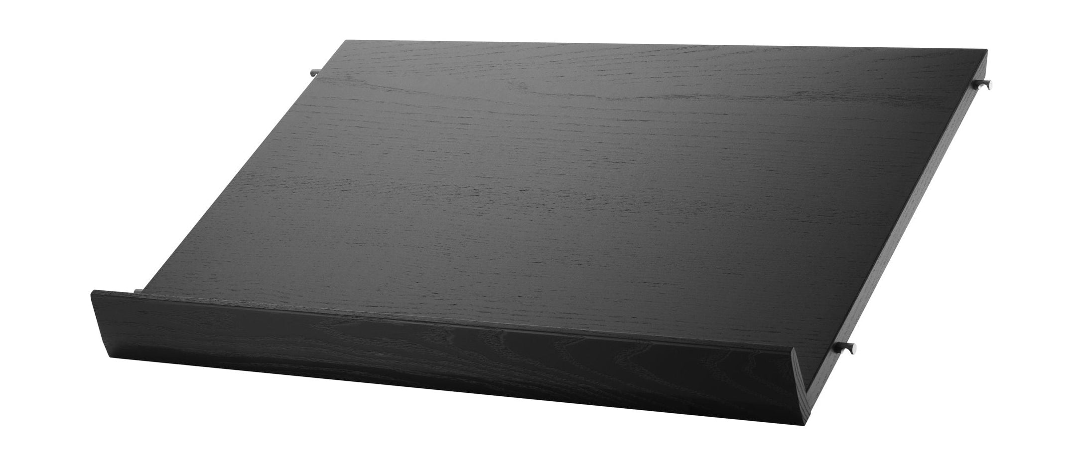 String Furniture String System Magazine Tray Wood Black Slainge Ash, 30x58 cm