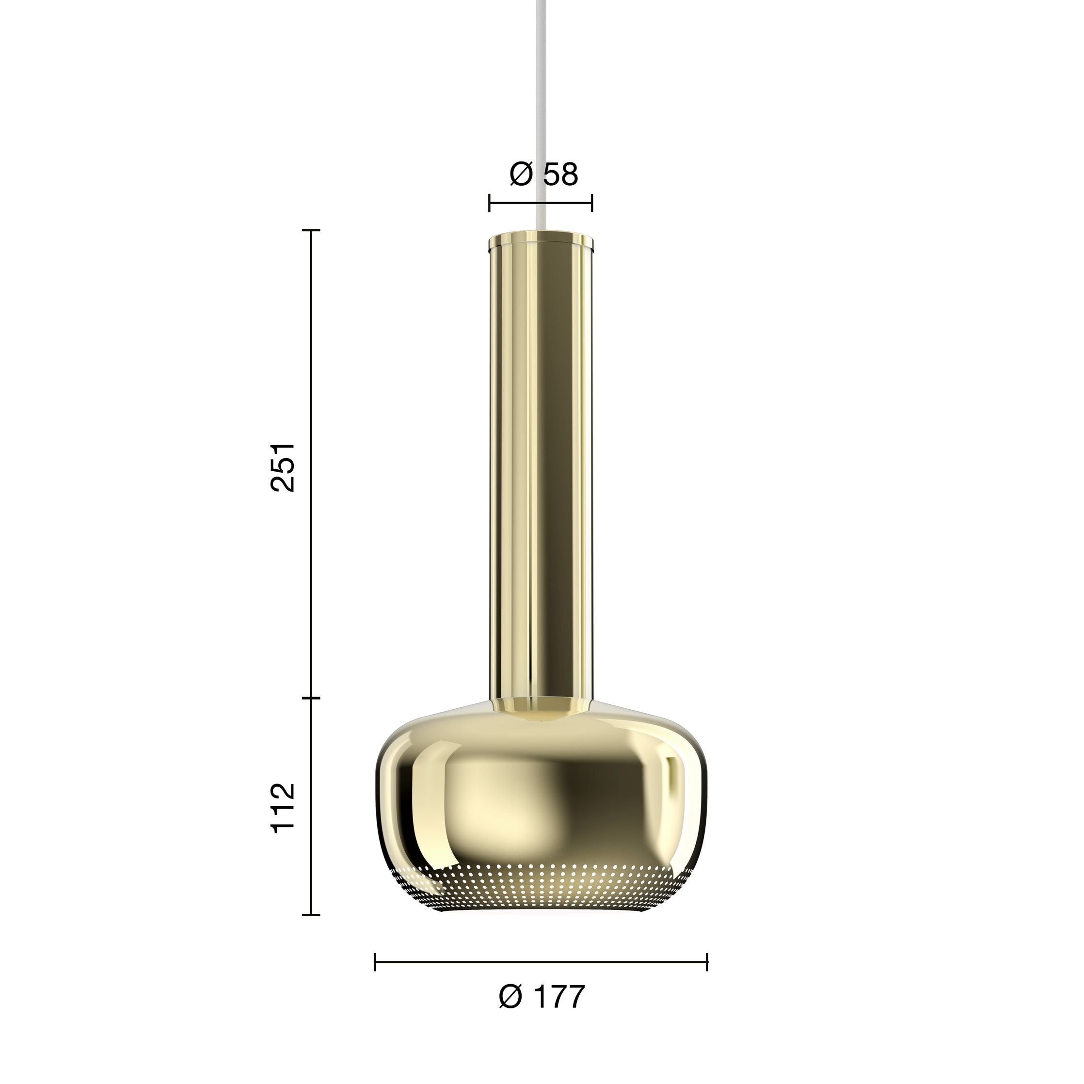 Louis Poulsen VL 56 hanger, chroom