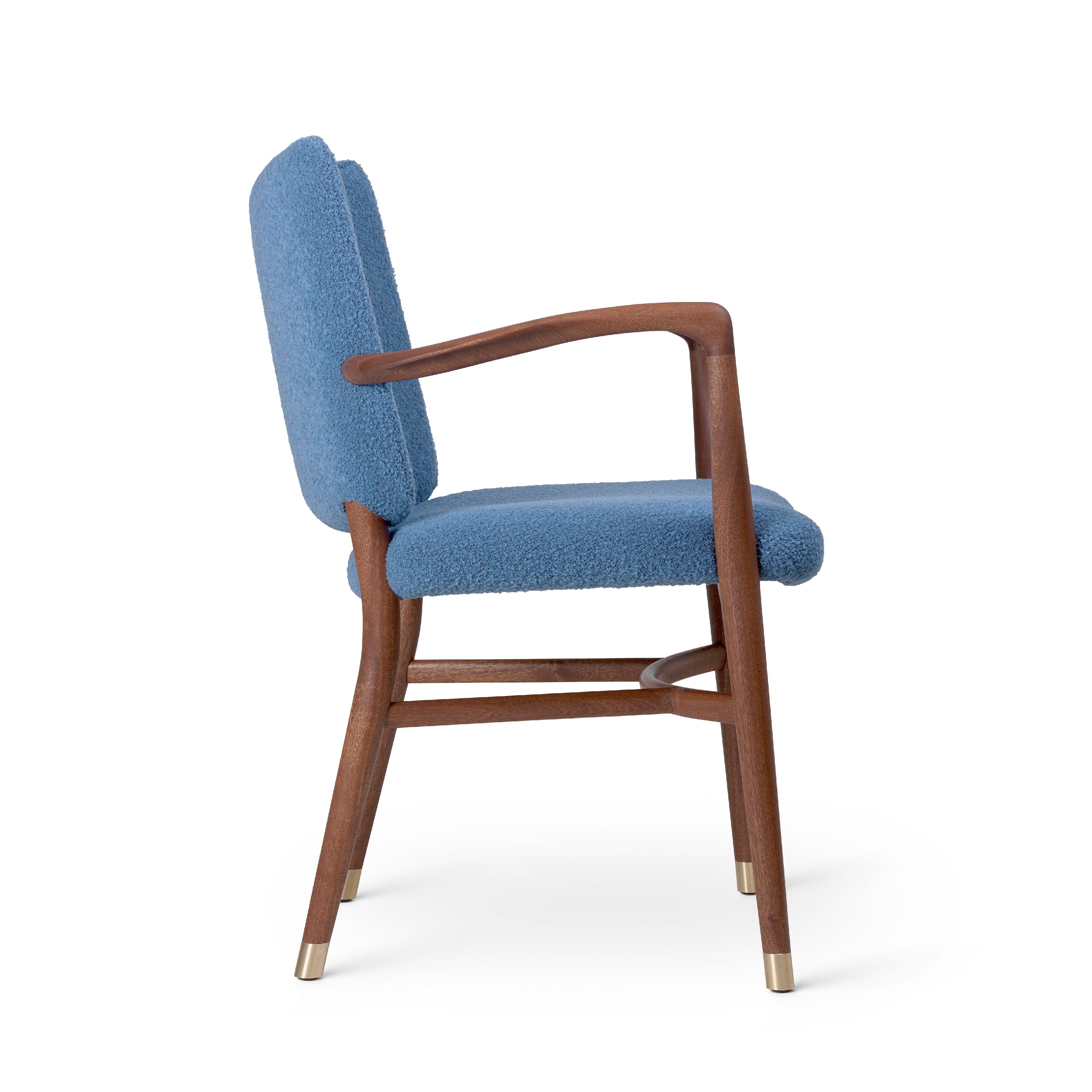 Carl Hansen Vla61 Monar Ch Armstóll, Mahogany Oil/Baru 0740 textíl