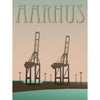 Vissevasse Aarhus Harbour海报，15 x21 cm