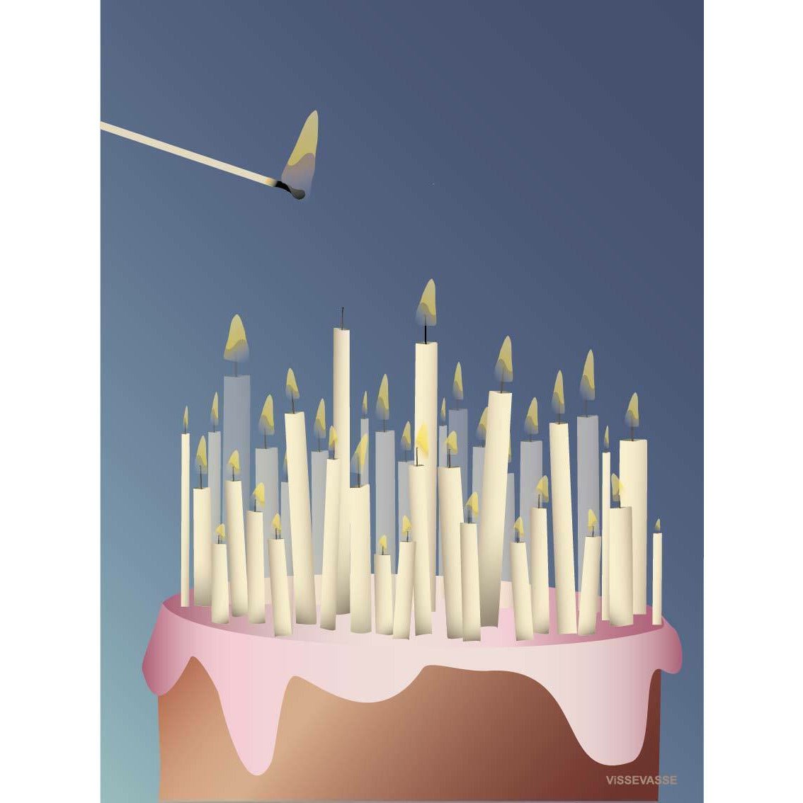 Torta Vissevasse con candele, A7