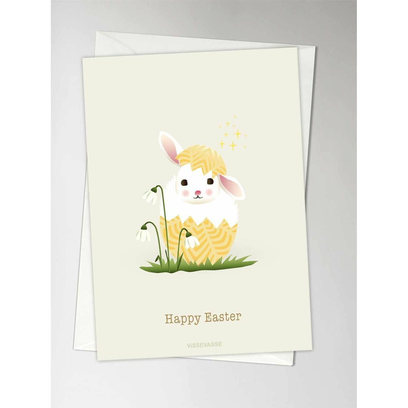 Vissevasse Happy Easter gratulationskort, A6