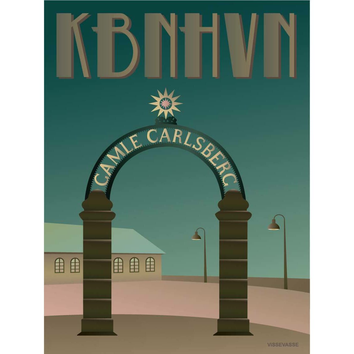 Vissevasse Københavns stargate plakat, 50 x70 cm