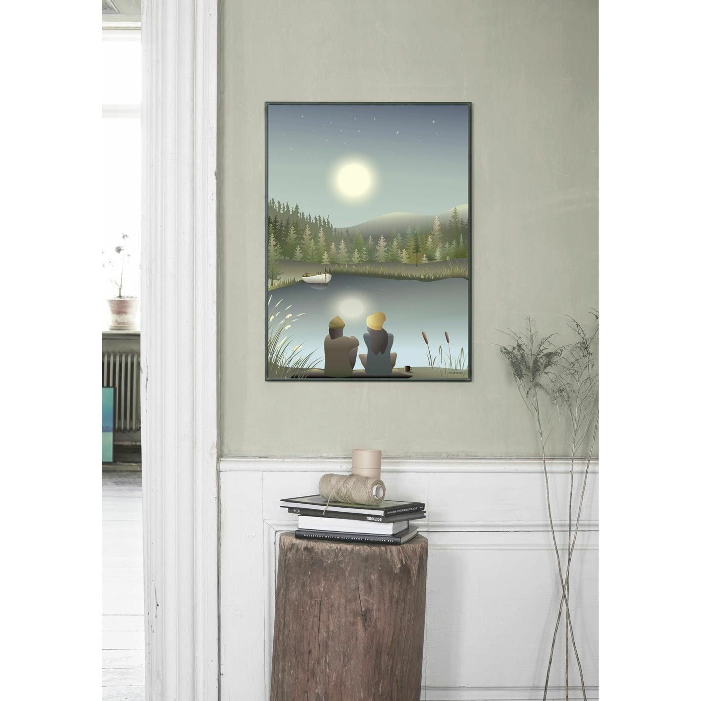 Vissevasse Måneskin med din plakat, 30x40 cm