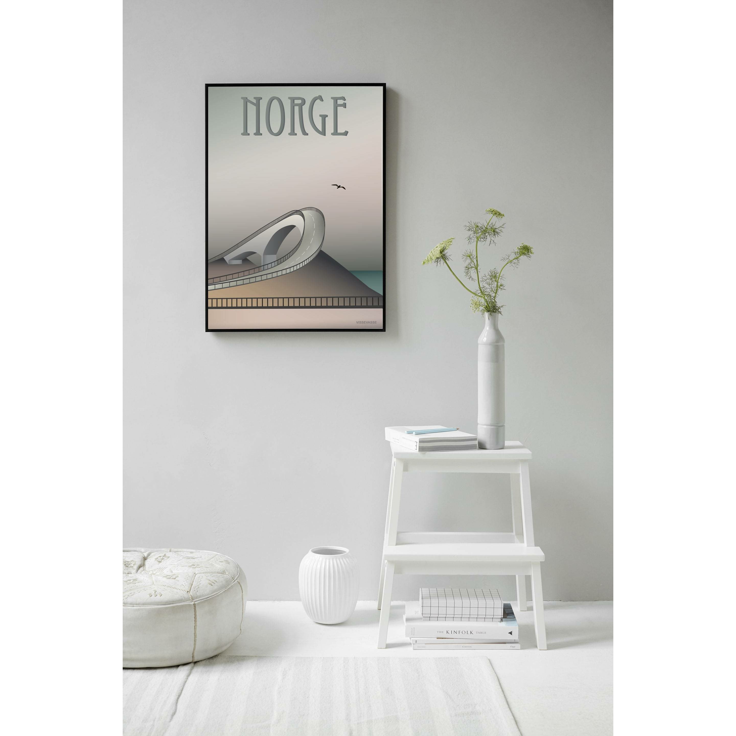 Vissevasse Norway Atlantic Road Poster, 30 X40 Cm