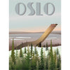 Vissevasse Affiche d'Oslo 'Holmenkollbakken', 15x21 cm