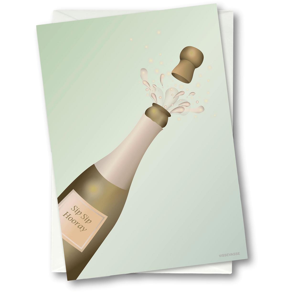 Vissevasse Carte de vœux Cheers, 15 x21 cm