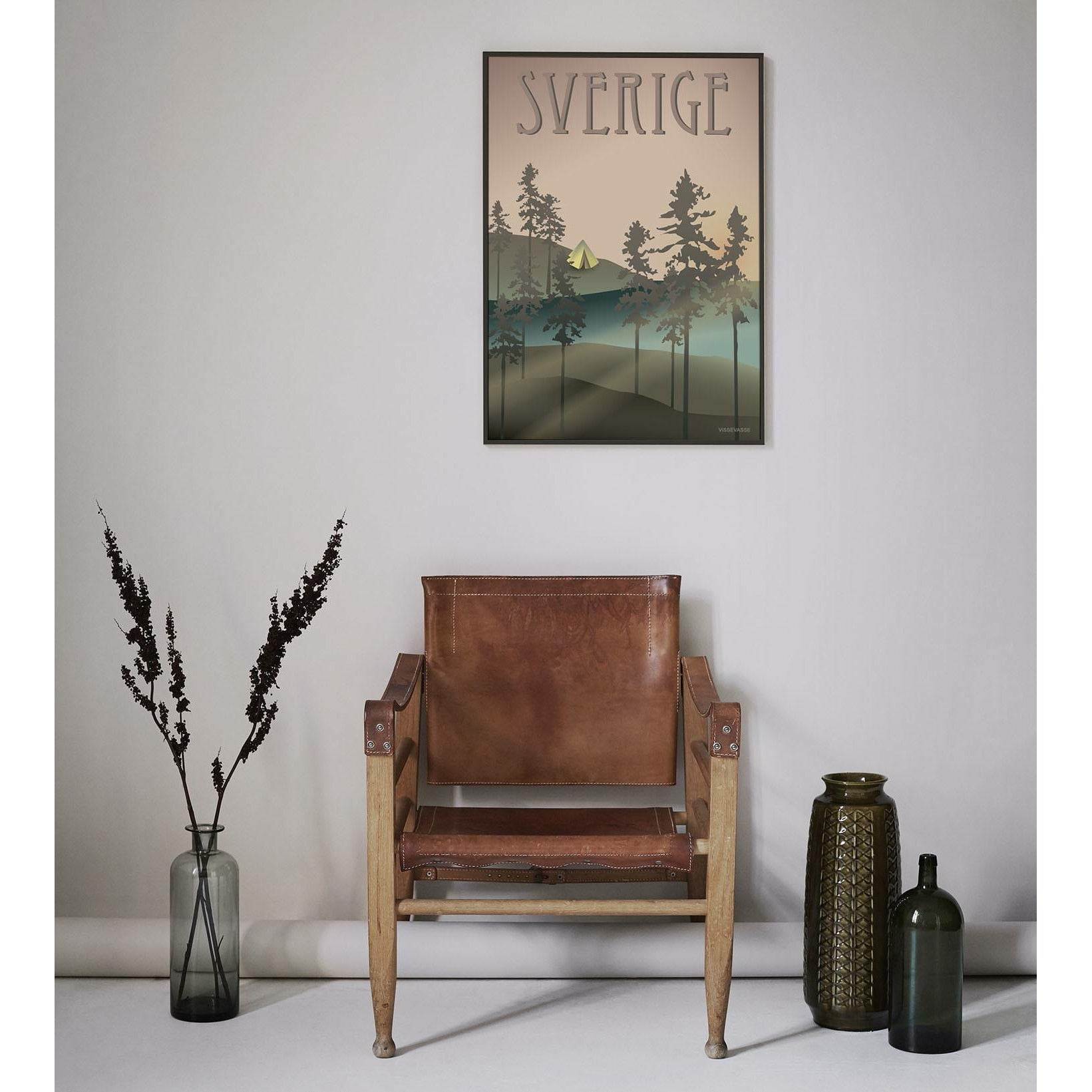 Vissevasse Affiche des forêts de Suède, 50 x70 cm