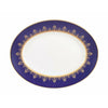 Wedgwood Assette de service ovale bleu anthemion, W: 35 cm