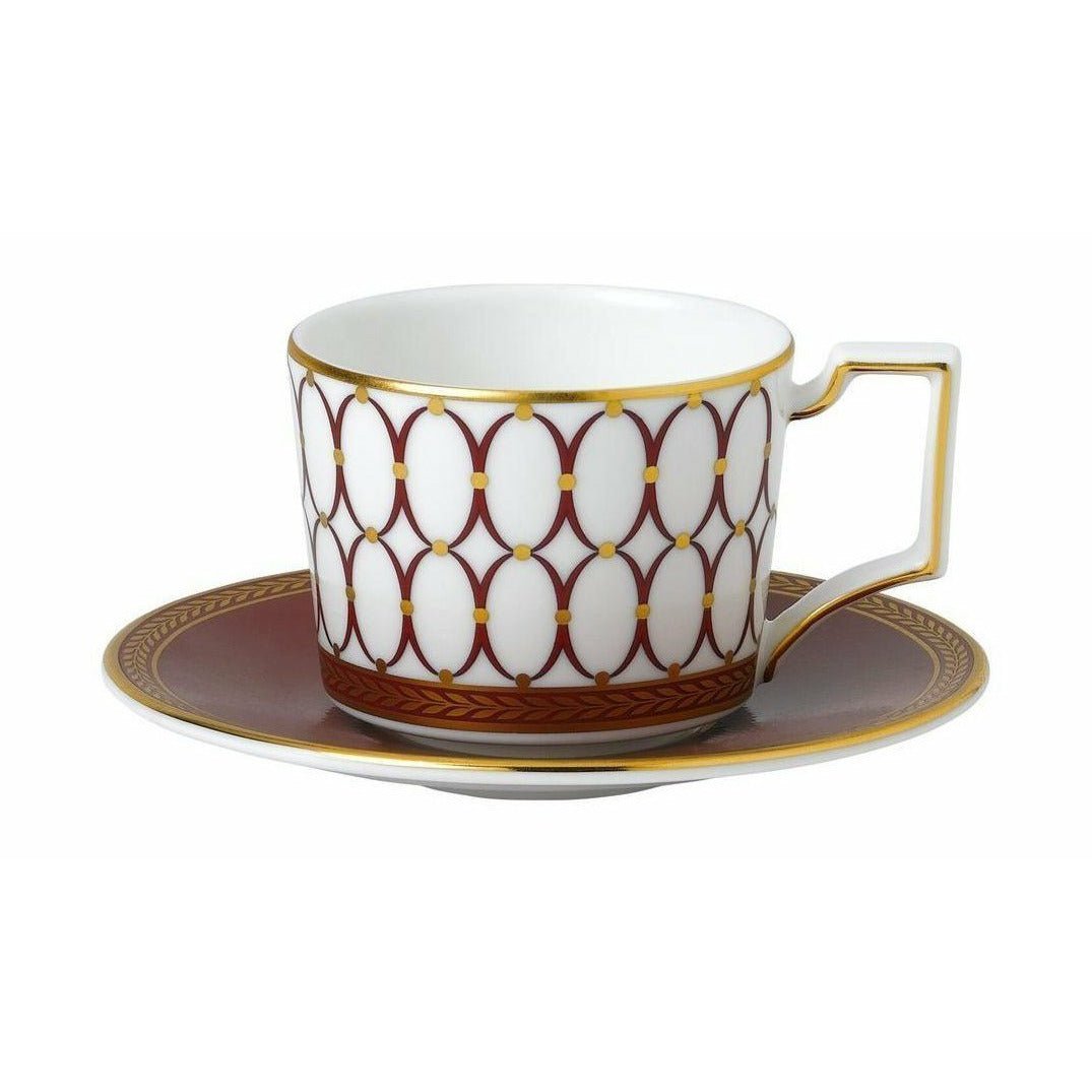 Wedgwood Renaissance Red Red Espresso Cup 7 CL和Saucer礼品盒