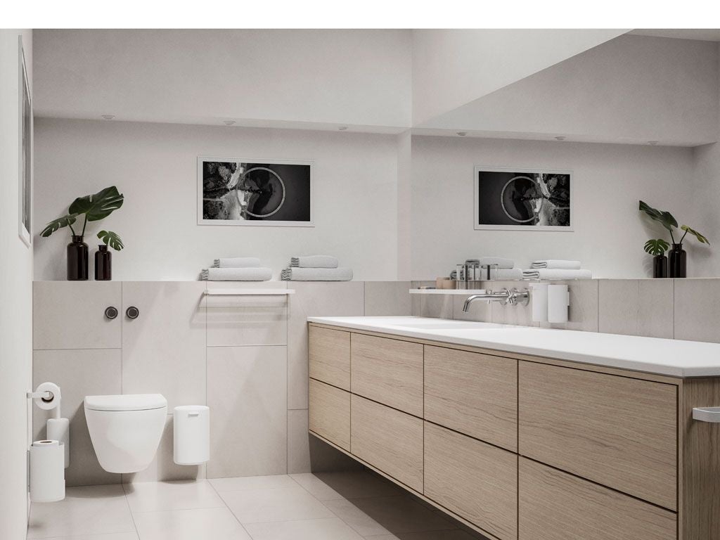 Zone Denmark Rangement en papier toilette à jierme pour mur, blanc