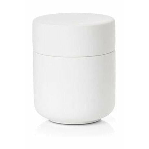 Zona Dinamarca Ume Cotton SwaBs and Cosmetic Pads Container Øx H 8,3x10,3 cm, blanco