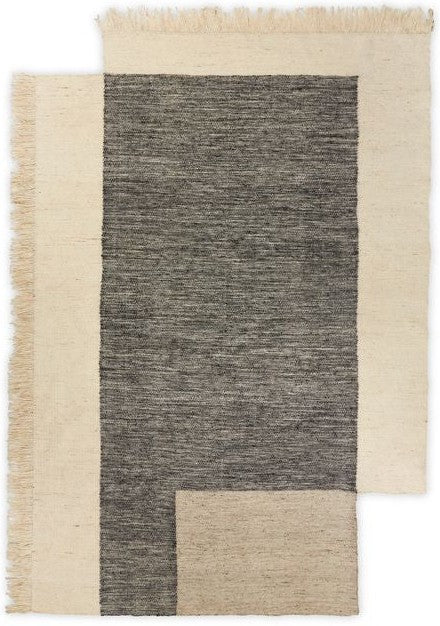 Ferm Living Counter Rug Charcoal/Off White, 200 x 300 cm