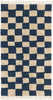 Ferm Living Tapis lavable Mara, bleu profond/sable chaud