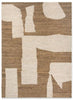 Ferm Living Rug 140 x 200厘米，白色/太妃糖